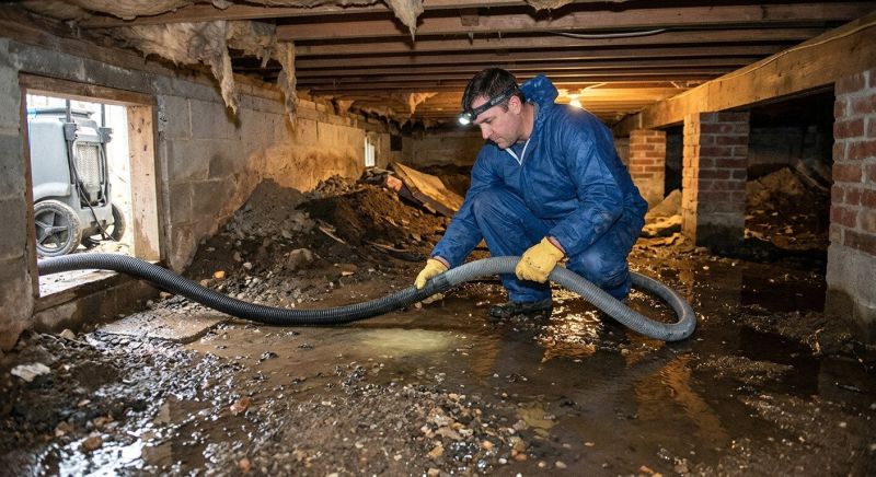 Crawlspace Water Removal in Mesa, AZ
